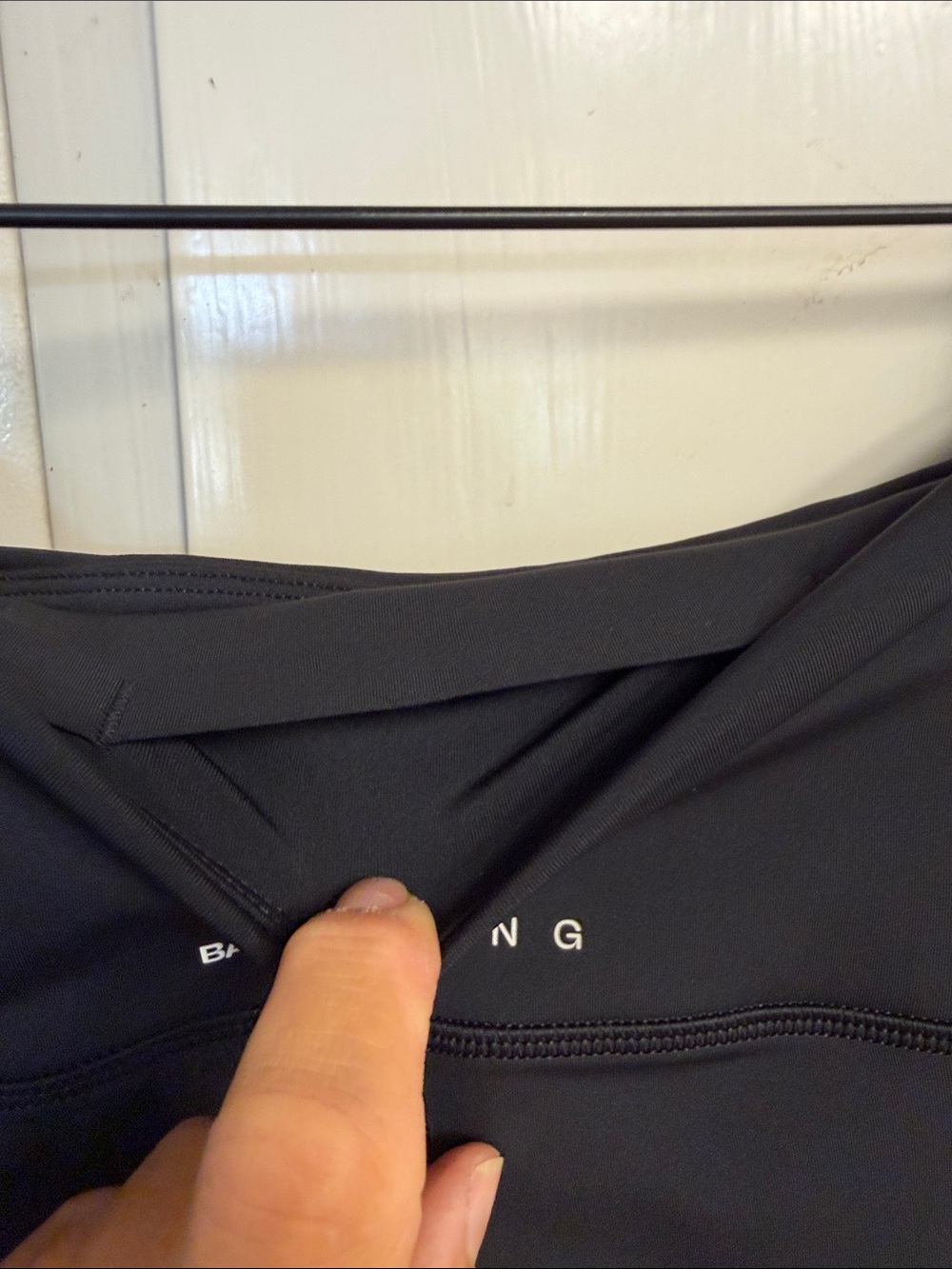 Women's Black High-Rise Performance Leggings - Picture 8 of 10